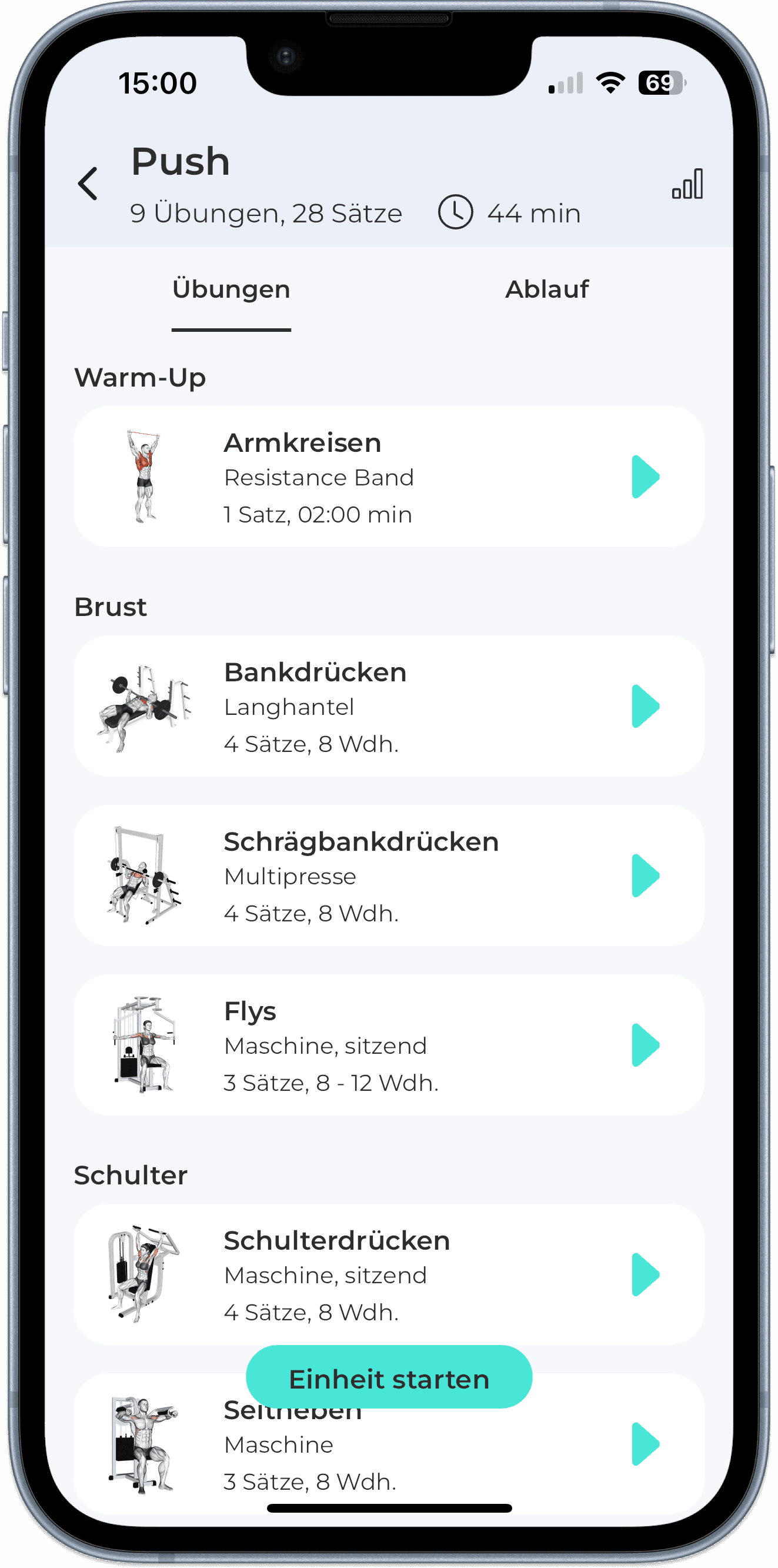 Training App Interface
